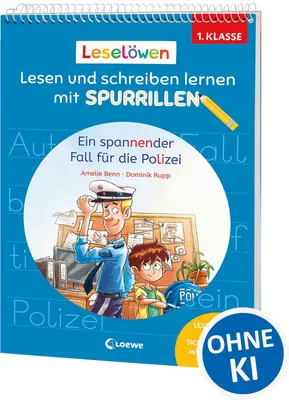 Produktbild von Leselöwen - Lesen und schreiben lernen mit Spurrillen - Ein spannender Fall für die Polizei