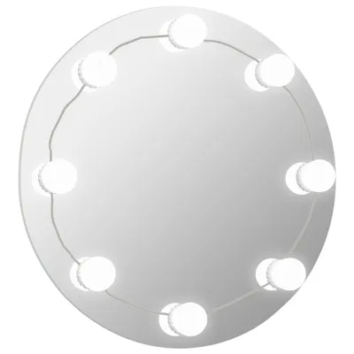 Immagine prodotto di Specchio da parete con illuminazione a LED in vetro rotondo