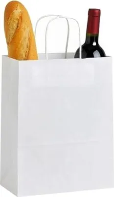 Zdjęcie produktu dla Torba Papierowa Na Prezent Biała 180x80x225