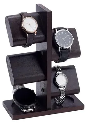 Produktbild von Uhrenhalter, multifunktional – Holzuhrenhalter – Organizer für 6 Uhren – Schmuckhalter – Robust und langlebig – Elegante Dekoration – Uhrenorganizer