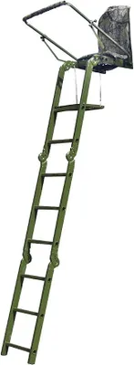 Imagen del producto de Escaleras plegables para acceder a plataformas, color verde