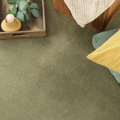 Produktbild von Paco Home Waschbarer Teppich Wohnzimmer Kurzflor Einfarbiger Moderner Stil Weich 120 cm rund