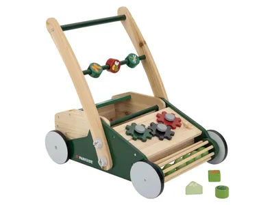 Produktbild von Playtive Rasenmäher Lauflernwagen, mit abnehmbarem Holzkasten