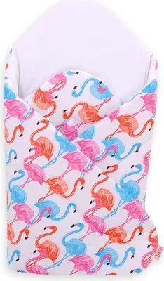 Produktbild von Babynest mit Armierung – Babynest – sichere und atmungsaktive Baumwolle – Flamingo