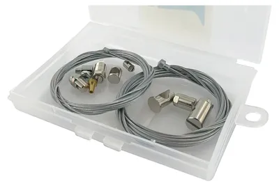 Produktbild von Reparaturset Gaszug Kupplungszug Motoforce universal 2 x 2,5 m Anschlüsse