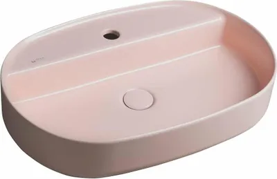 Image de INFINITY OVAL vasque à poser, 60x40cm, Salmon Rosa