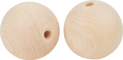 Produktbild von VBS Holzkugeln halbgebohrt "Ø 70 mm" 2 Stück