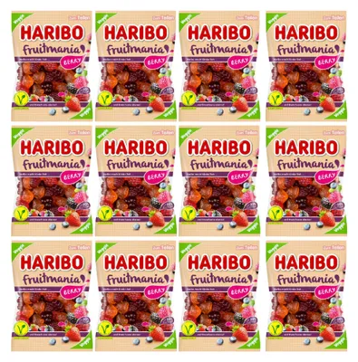 Image de Bonbons gélifiés Fruitmania Berry 175 g - Haribo - 12 x