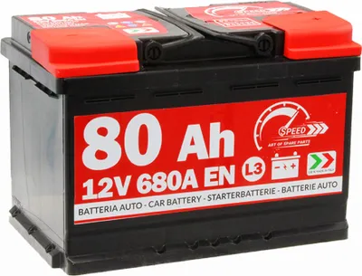 Produktbild von SPEED Autobatterie 80Ah 680A 12V