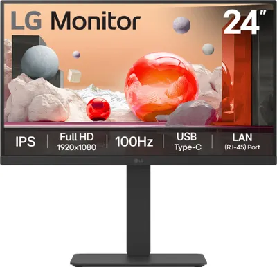 Obrázok produktu pre LG 24" 24BA750-B Full HD HDMI DP DaisyChain IPS Black 16:9