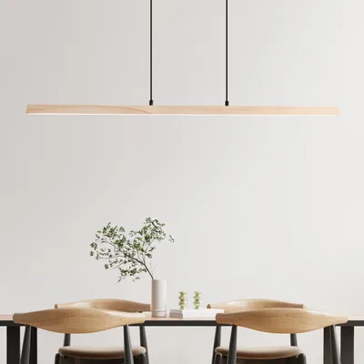 Produktbild von BRILLIANT Arion LED Pendelleuchte schwarz/holz