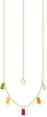 Produktbild von Thomas Sabo - KE2205-413-7-L45V - Kette - 925er Silber - Damen - Goldbär bunt - 40+5cm