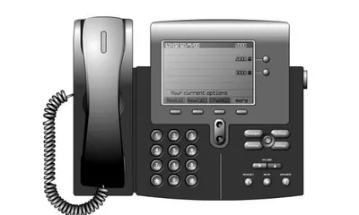 Produktbild von Cisco IP 7940G Telefon, Rufnummernanzeige, Freisprechfunktion, Ethernet