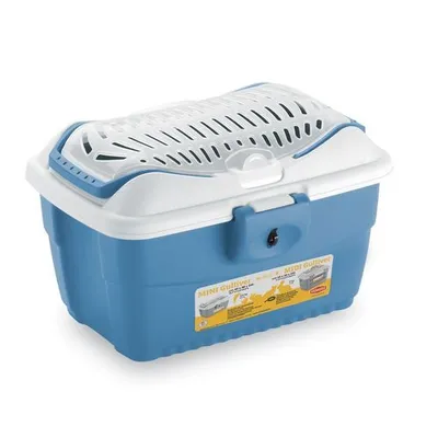 Obrázok produktu pre STEFANPLAST Gulliver Mini 40x30x24cm biela/modrá prepravka s popruhom na rameno, 96191
