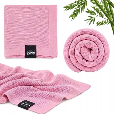 Obrázek produktu pro Jukki Kocyk bambusový zavinovačka Old Rose 90x90 cm