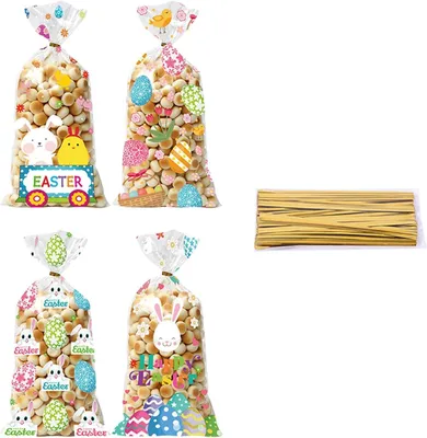 Produktbild von Cellophanbeutel, 50 Stück, 12,5 x 27 cm, für Süßigkeiten – transparente Geschenktüten