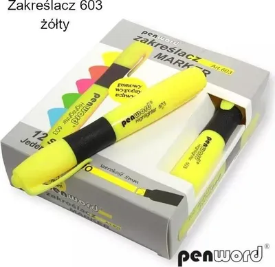 Zdjęcie produktu dla Zakreślacz żółty (12szt)