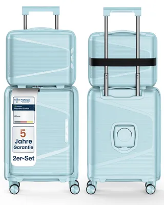 Produktbild von 4FLY Linea Lux PP Hartschalenkoffer16, 20 Zoll Kofferset – 2er Set – Hellblau