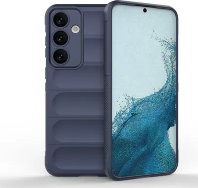 Produktbild von Mobigear Bumpy  Samsung Galaxy S24 Plus Hülle Flexibles TPU Backcover - Dunkelblau