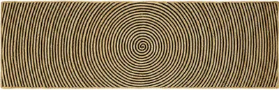 Produktbild von "Schlussverkauf" moderne Teppich - Wohnzimmer Teppich Natürlich und Schwarz 80x250 cm Jute  C12567