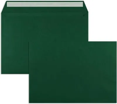 Produktbild von Briefumschläge C5 120g/qm haftklebend VE=100 Stück royalgrün
