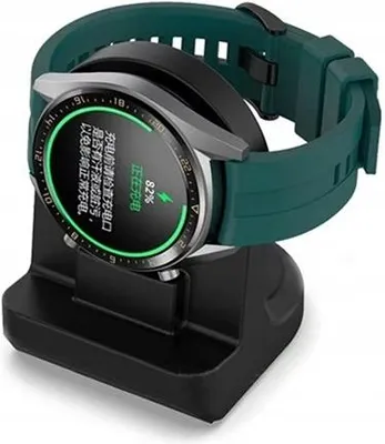 Produktbild von Ladestation Silikon Schwarz für Huawei Watch GT Serie