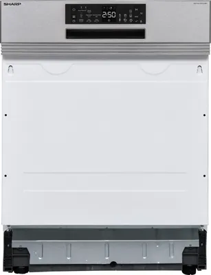 Produktbild von Sharp QW-NA25GS44BS-DE, Halb integriert, Standardgröße (60 cm), Edelstahl, 3 Korb/Körbe, Schublade, 14 Maßgedecke