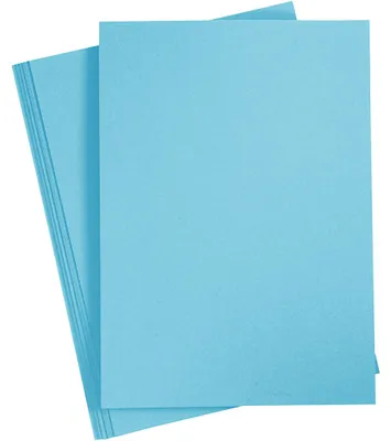 Produktbild von Karton, A4, Blatt 210x297 mm, 210 g, Hellblau, 10 Bl./ 1 Pck