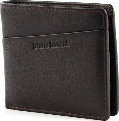 Produktbild von bruno banani Leder Geldbörse Wallet Brown dunkelbraun