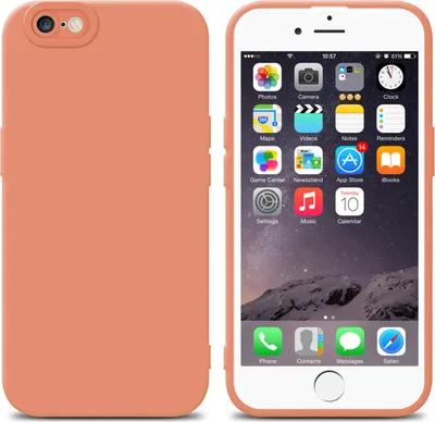 Obrázok produktu pre Cadorabo puzdro pre Apple iPhone 6 / 6S Protective Case in Orange TPU Silicone Etui Case Kryt mobilného telefónu