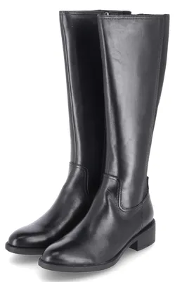 Imagen del producto de Botas de mujer Kaerlek, color negro, de cuero y textil, talla 42