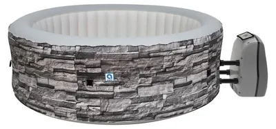 Productafbeelding van Avenli 14196 Opblaasbare bubbelbad NICE voor 4 - 6 personen, 204 x 70 cm, baksteenpatroon