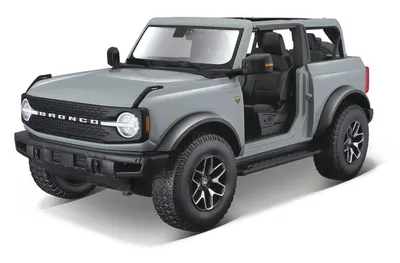 Image de Maisto - 2021 Ford Bronco Badlands (sans portes), gris cactus, 1:18