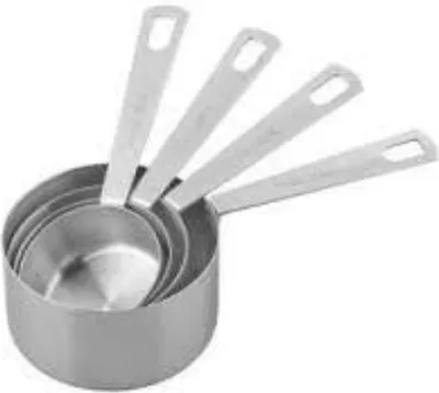 Produktbild von Messbecher-Set, 4 Stück, Edelstahl, Silber - Tala