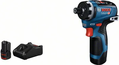 Zdjęcie produktu dla Bosch GSR 12V-35 HX Professional, Śrubokręt, Uchwyt pistoletowy, Czarny, Niebieski, Czerwony, Bezszczotkowy, Sprzączka, 1750 RPM
