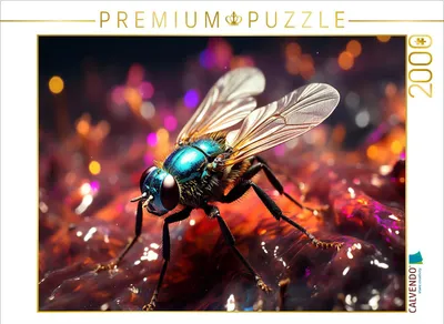 Produktbild von CALVENDO Puzzle Fliege | 2000 Teile Lege-Größe 90x67cm Foto-Puzzle für glückliche Stunden