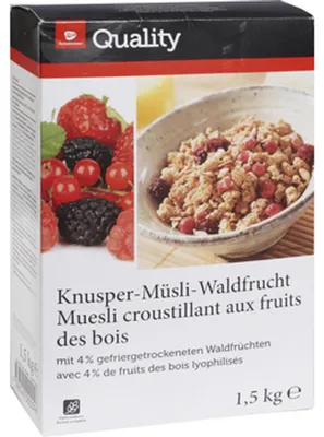 Obrázek produktu pro TGQ Crunchy müsli s lesním ovocem 1,5 kg