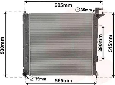 Produktbild von VAN WEZEL 83012710 Kühler Wasserkühler Motorkühler für KIA CARENS IV