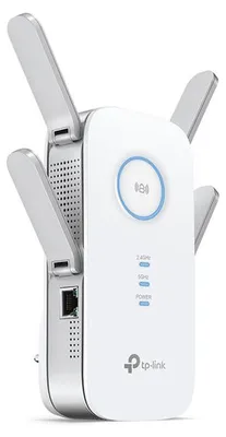 Produktbild von TP-Link RE500, Netzwerksender, 1900 Mbit/s, 10,100,1000 Mbit/s, Extern, 10/100/1000Base-T(X), IEEE 802.11a, IEEE 802.11ac, IEEE 802.11b, IEEE 802.11g, IEEE 802.11n, IEEE 802.3, IEEE 802.3ab,...