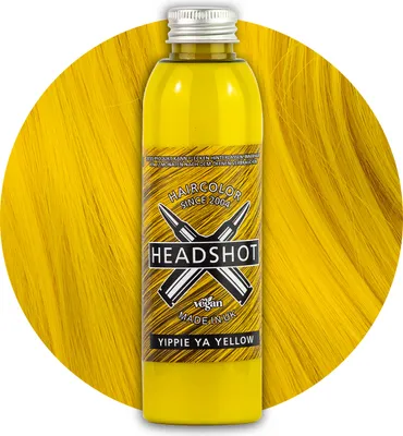 Produktbild von Gelbe Haarfarbe Headshot Yippie Ya Yellow, Semi-permanente Haartönung 150 ml