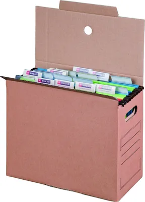 Produktbild von 1440 x Archivboxen Archivschachteln für Hängemappen 16cm