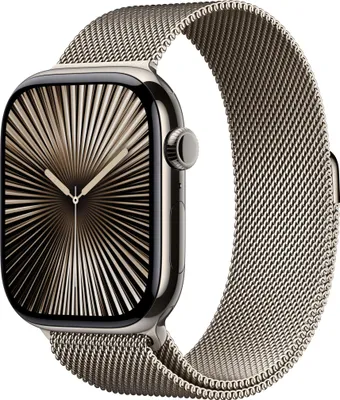 Produktbild von Apple Watch 10 LTE 46mm Titan, natural (MWYC3)
