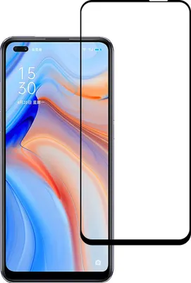 Produktbild von Smartphonica Displayschutzfolie geeignet für Oppo Reno 4 5G - Full Cover Tempered Glass - Gehärtetes Glas geeignet für Oppo Reno 4 5G