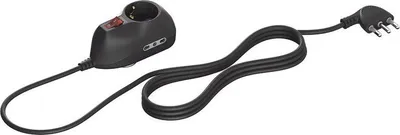 Zdjęcie produktu dla bticino 3693GB, Czarny, 3 x gniazdo sieciowe, 250 V, 16 A, Czarny