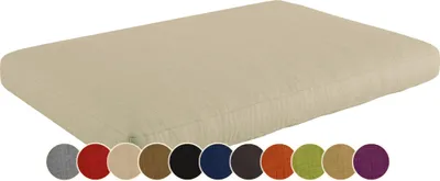 Produktbild von sunnypillow Palettenkissen Outdoor, wasserdicht, UV-lichtecht - Sitzkissen 120x60x15 cm - Palettenauflage für Palettensofa für Haus und Garten - Palettenpolster für Palettenmöbel - Kissen Cremefarben