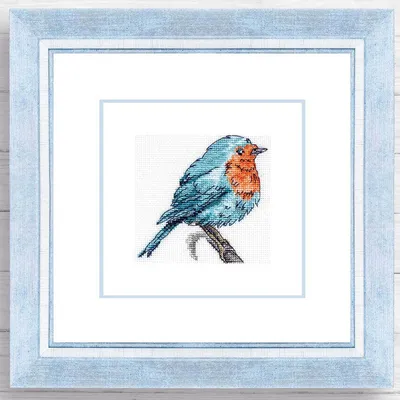 Zdjęcie produktu dla Zestaw do haftu krzyżykowego Luca-S z ramką "Hüttensänger", wzór liczony, 23x23,5cm