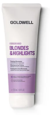 Productafbeelding van Goldwell Dualsenses Blondes & Highlights Kleurversterkende Shampoo Paars, 250 ml