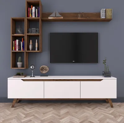 Immagine prodotto di Skye Decor, M16 - 804, mobile TV, bianco, 100 % SCHEDE RIVESTITE IN MELAMINA, 180 x 35 x 48,6 cm