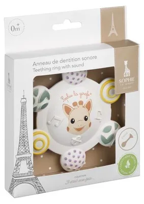 Immagine prodotto di elements for kids Anello da dentizione con suoni Sophie la giraffa