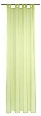 Lusvorhang 245x144 cm, 8 Lussen, Appelgrün, Polyester